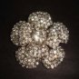 Bridal Flower Crystal Bling Rhinestone Brooch pin PI358