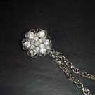 Vintage style Rhinestone crystal  Forehead band Scarf Sweater Flower clip PI67