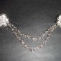 Vintage style Rhinestone crystal  Forehead band Scarf Sweater Flower clip PI67