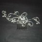 Bridal Adjust Flower Rhinestone Headpiece crystal Hair tiara Comb RB469