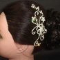 Bridal Adjust Flower Rhinestone Headpiece crystal Hair tiara Comb RB469