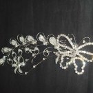Bridal Crystal Rhinestone Headpiece butterfly Hair tiara Comb RB611