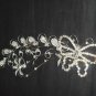 Bridal Crystal Rhinestone Headpiece butterfly Hair tiara Comb RB611
