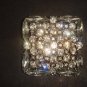 Bridal Square rhombus cake topper Crystal Rhinestone Brooch pin PI543