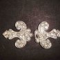 Bridal vintage Rhinestone clasp hook buckle button BU42