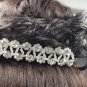 Bridal Rhinestone Crystal Prom 2 row Headpiece Hair tiara Comb RB589