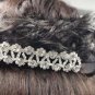 Bridal Rhinestone Crystal Prom 2 row Headpiece Hair tiara Comb RB589