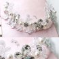 Bridal Rhinestone Adjustable forehead band butterfly lace Hair tiara HR204