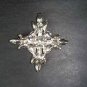 Bridal Cake scarf decoration cross Rhinestone Brooch pin PI38
