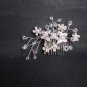 Bridal butterfly crystal rhinestone headpiece hair tiara topknot comb RB616