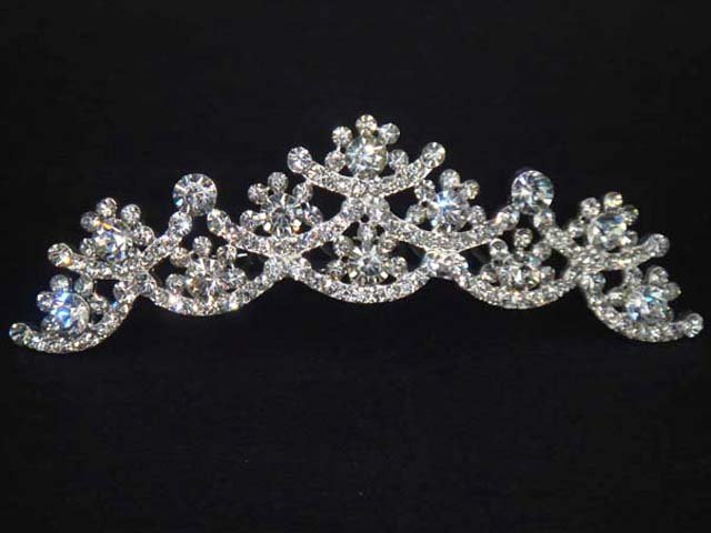 Bridal Rhinestone Headdress headpiece crystal Hair tiara Comb HR164