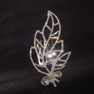 Bridal Rhinestone Leave headpiece Hair Tiara Comb RB421