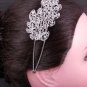 Bridal Rhinestone Leaf headpiece AB crystal Hair tiara Comb HR171