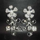 2 pcs pair Flower Bridal Rhinestone crystal Hair tiara Comb RB446
