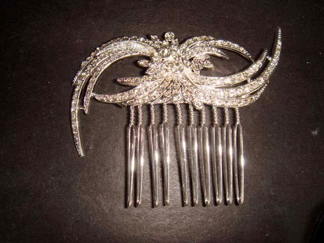 Bridal Rhinestone crystal Headpiece Headwear Hair tiara Comb RB331