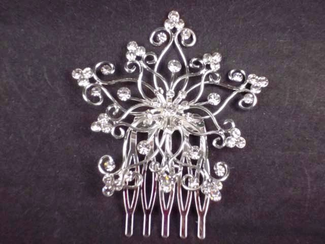 Bridal Rhinestone Headdress Headpiece crystal Hair Tiara Comb RB548