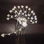 Bridal Leave Crystal Rhinestone Prom Hair Tiara Comb RB302