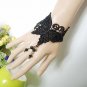 Gothic sexy Lolita butterfly dangle Black Victorian style Choker necklace NR389