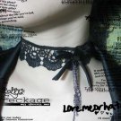 Gothic sexy Lolita Lace ribbon Black bow Choker necklace NR368