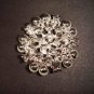 Bridal Faux Pearl Cake topper crystal Rhinestone pin brooch PI423