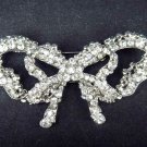 Bridal Bow Cake topper scarf decoration crystal Rhinestone Brooch pin PI426