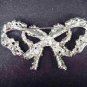 Bridal Bow Cake topper scarf decoration crystal Rhinestone Brooch pin PI426