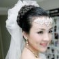 Bridal Rhinestone crystal headpiece flower forehead band Tiara crown HR235