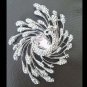 Bridal peacock vintage style crystal Rhinestone brooch pin PI599