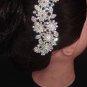 Bridal Crystal Rhinestone Headpiece Flower Hair tiara Comb RB609