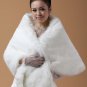Bridal OFF white Faux Fur Shrug Shawl Cape Wrap BOLERO SF154