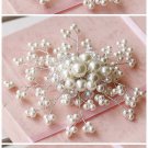 BRIDAL FAUX PEARL HEADPIECE HEADDRESS FLOWER RHINESTONE TIARA COMB RB635