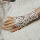 Sexy Faux pearl tatoo Lolita White Belly dance butterfly slave Bracelet BR359