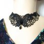Gothic sexy Lolita Lace Black butterfly Choker necklace NR398