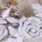 Bridal Rhinestone forehead band butterfly lace Hair tiara topknot HR216