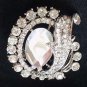 Bridal vintage style crystal Rhinestone brooch pin PI596