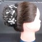 Bridal Rhinestone crystal Flower Faux pearl Adjustable forehead band Tiara HR228