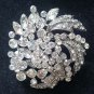 Bridal vintage style crystal Leave Rhinestone brooch pin PI595