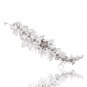 Bridal Rhinestone Adjustable forehead band Rose flower lace Hair tiara HR219
