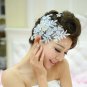 Bridal Rhinestone Adjustable forehead  flower lace Hair tiara topknot HR218