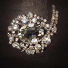 Bridal dress Vintage style Rhinestone Brooch pin PI374
