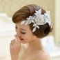 Bridal Rhinestone Adjustable forehead band Rose flower lace Hair tiara HR217