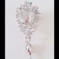 Bridal huge vintage style crystal dangle Rhinestone pendant brooch pin PI600