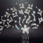 Bridal Rhinestone headpiece Crystal Wedding Hair Tiara Comb RB20 .