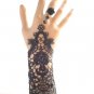 Sexy Belly dance lace Bohemian gothic Black long slave Bracelet BR379