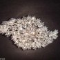Bridal Cake topper dress Czech Rhinestone Crystal Brooch pin PI234