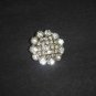 4 sew Crystal Clear Rhinestone clasp hook button BN13