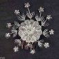 2 pcs Bridal Rhinestone Prom Headpiece Flower Crystal Hair tiara Comb RB583