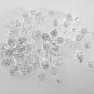 BRIDAL  PROM FLOWER LEAF  HEADDRESS CLEAR RHINESTONE HAIR TIARA COMB RB648
