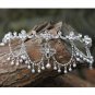 Bridal Rhinestone crystal dangle Faux pearl forehead Maang tikka Headpiece HR328