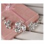 Bridal Rhinestone crystal heart headpiece Adjustable forehead band Tiara HR265